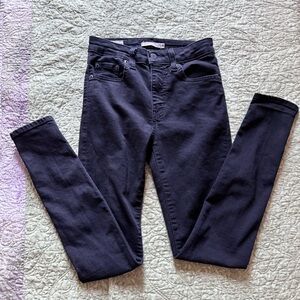 Levi's Women's 721 High Rise Skinny Black Jeans 26